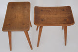 Pair of Pine stools Visingsö by Carl Malmsten