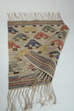 Vintage Linen and Wool tapestry