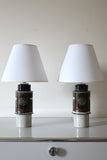 Pair of Stoneware table lamps by Inger Persson