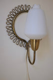 1950s Brass and Glass Wall light