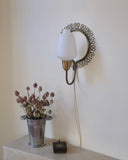 1950s Brass and Glass Wall light