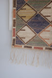 Vintage Linen and Wool "Linenknoppen" Tapestry