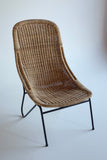 Mid-Century Swedish Wicker Chair
