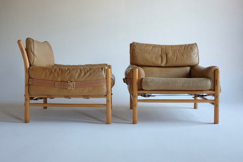 Pair of Kontiki Lounge Chairs by Arne Norell