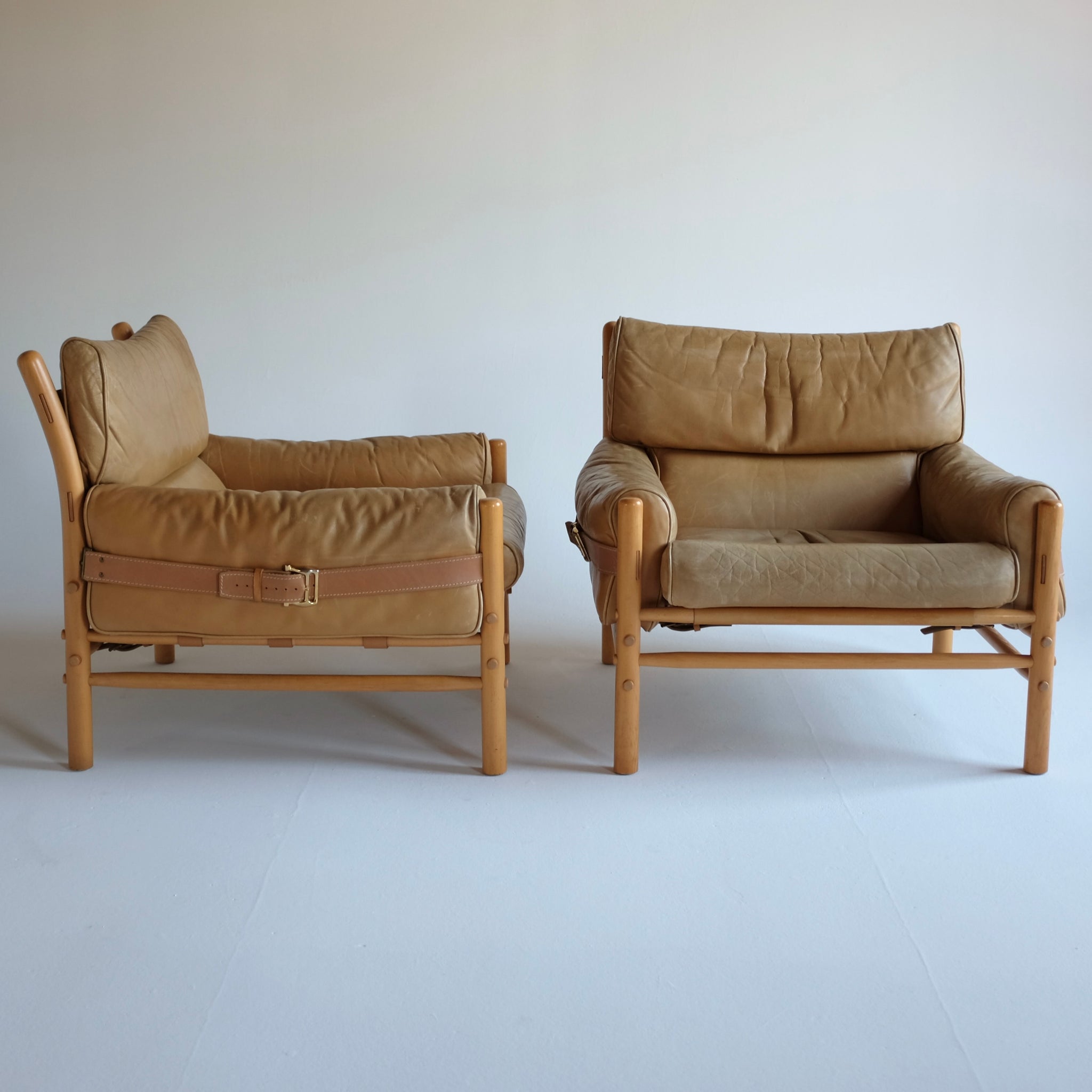 Pair of Kontiki Lounge Chairs by Arne Norell, Sweden. – Studio Nordic