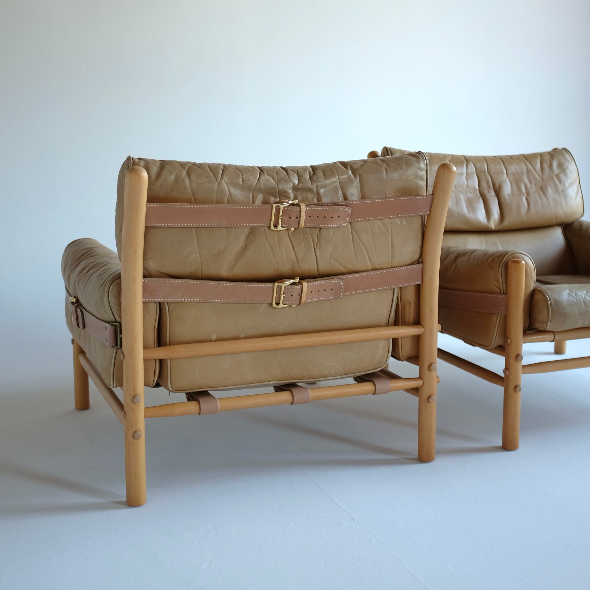 Pair of Kontiki Lounge Chairs by Arne Norell, Sweden. – Studio Nordic