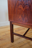 Pair of Rosewood Mirror and Side Table by Severin Hansen Jr