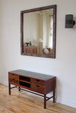 Pair of Rosewood Mirror and Side Table by Severin Hansen Jr