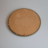 1950s Round Swedish Modern Brass Mirror tray