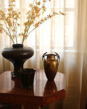 1910s Swedish Brass Vase with Lizard ornaments