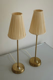 Pair of 1950s Brass side lamps