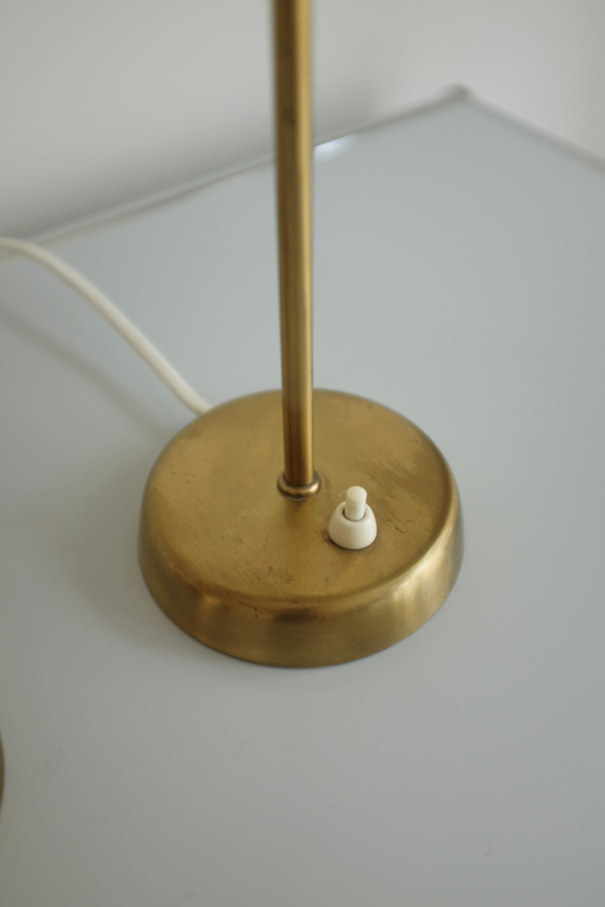 Pair of 1950s Brass side lamps, Sweden – Studio Nordic