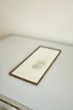 1950s Swedish Modern Rectangular Brass Mirror tray