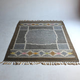 Vintage Swedish Kilim rug "Ringsjön" by Ingegerd Silow