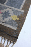 Vintage Swedish Kilim rug "Ringsjön" by Ingegerd Silow