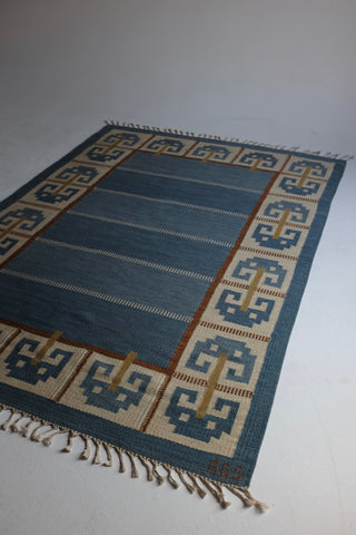 Vintage Swedish rug "Krabba" by Anna Greta Sjöqvist