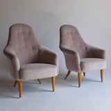 Pair of Adam Lounge Chairs by Kerstin Hörlin-Holmquist