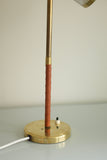 Brass and leather table lamp ASEA