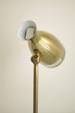 Brass and leather table lamp ASEA