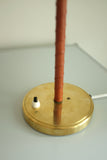 Brass and leather table lamp ASEA