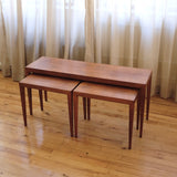 1960s Set of three nesting table by Severin Hansen