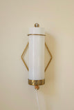 Small Brass and Glass Wall Scone by Maria Lindeman, Finland