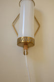 Small Brass and Glass Wall Scone by Maria Lindeman, Finland