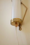 Small Brass and Glass Wall Scone by Maria Lindeman, Finland