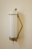 Small Brass and Glass Wall Scone by Maria Lindeman, Finland
