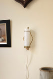 Small Brass and Glass Wall Scone by Maria Lindeman, Finland