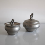 1936 Pair of Pewter Bowls by OH Lagerstedt