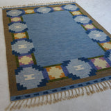 Vintage Swedish rug by Ingegerd Silow