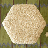 Scandinavian Modern Sheepskin stool