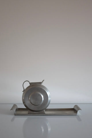 Pewter Jug and Tray by Ingvar Bossler