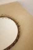 1950s Swedish Modern Oval Brass Mirror tray