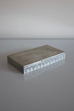 Mid-century Pewter box by GAB