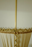 1950s Brass and Silk Pendant