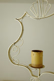 1950s White painted Metal Pendant