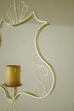1950s White painted Metal Pendant