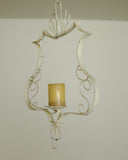 1950s White painted Metal Pendant