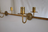 Brass Mirror with two candle scones by Lars Holmström