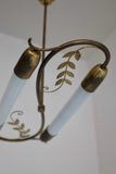 Swedish Modern Leaf Decorated Pendant