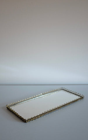 Swedish Modern Brass Mirror tray