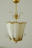 Brass and Silk Pendant by E. Hansson & Co.