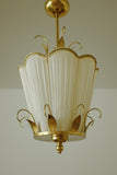 Brass and Silk Pendant by E. Hansson & Co.
