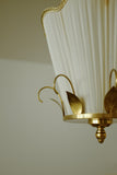 Brass and Silk Pendant by E. Hansson & Co.