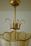 Brass and Silk Pendant by E. Hansson & Co.