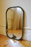 Swedish Modern Green painted Wall Mirror