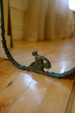Swedish Modern Green painted Wall Mirror