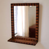 Small Vintage Scandinavian Wall Mirror